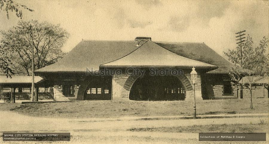Postcard: Railroad Station, North Easton, Massachusetts